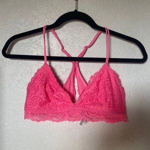 Aerie pink open back barlette